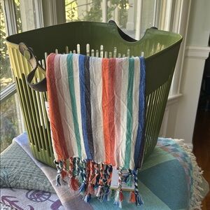 Sexiest Laundry Basket Organizer Storage Japandi Leather Handle Olive Green (1)